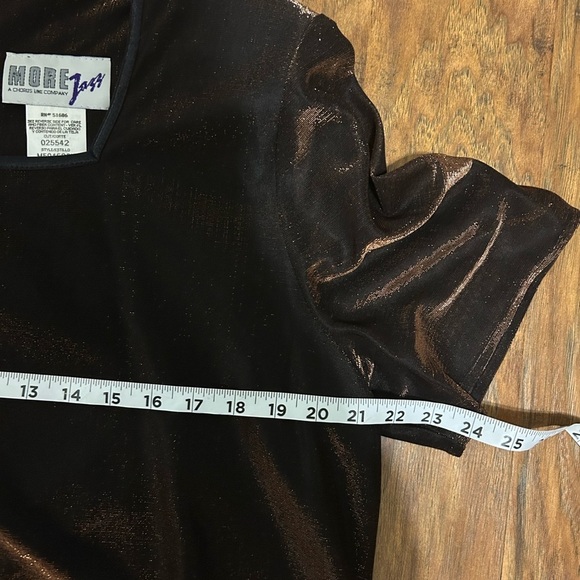 Black and Gold Short Sleeve Dress Women’s Size 18 - Picture 5 of 8